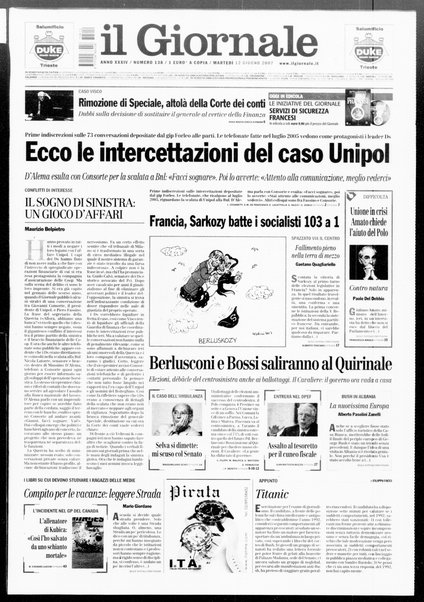 Il giornale : quotidiano del mattino